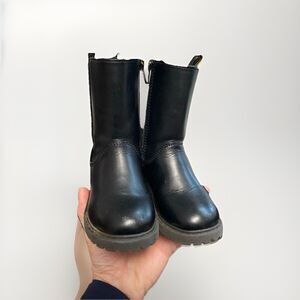 Girl Boots Size 6 Old Navy Black Faux Leather